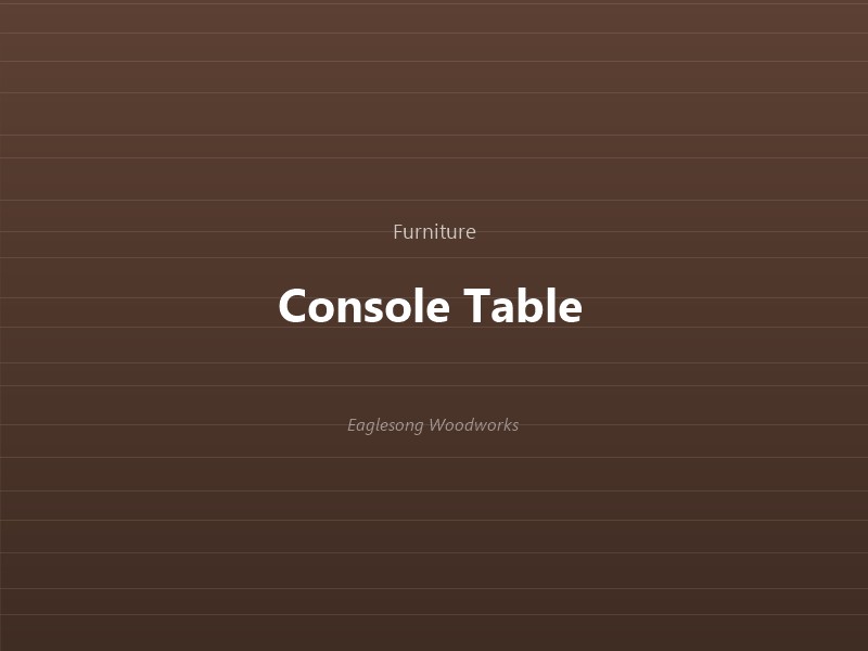 Reclaimed Wood Console Table